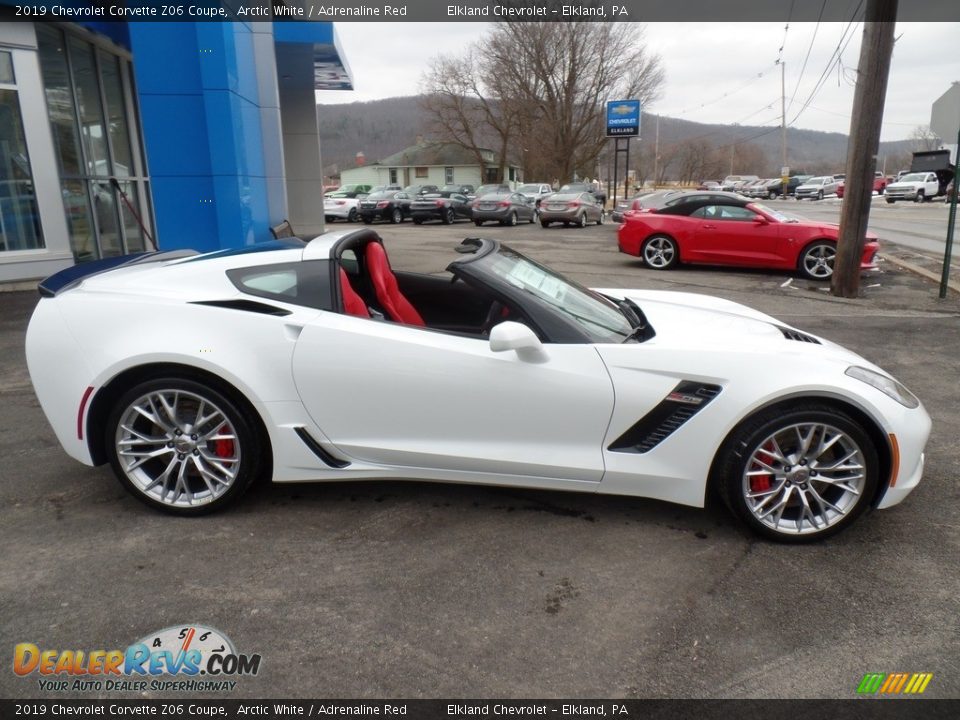 2019 Chevrolet Corvette Z06 Coupe Arctic White / Adrenaline Red Photo #1