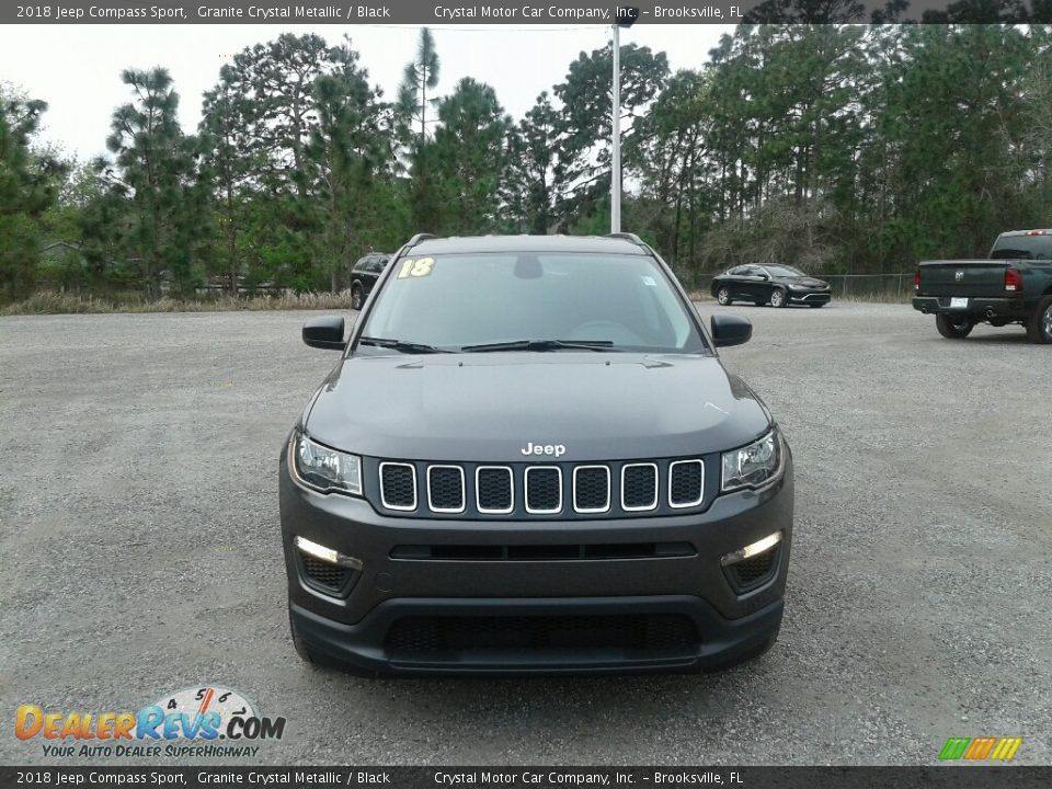2018 Jeep Compass Sport Granite Crystal Metallic / Black Photo #8