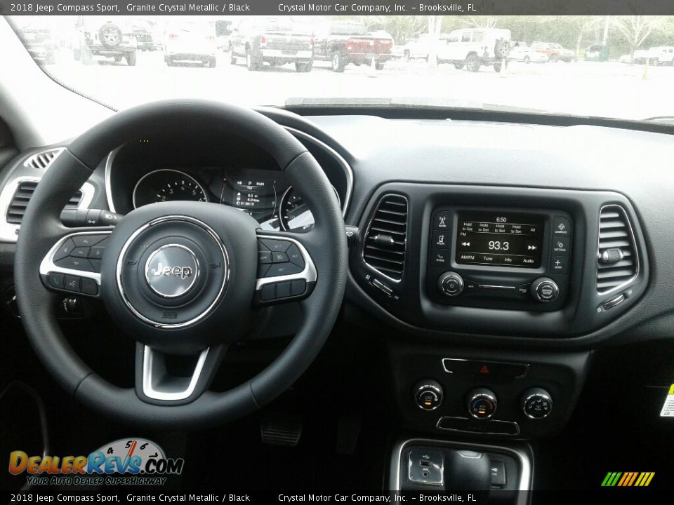 2018 Jeep Compass Sport Granite Crystal Metallic / Black Photo #13