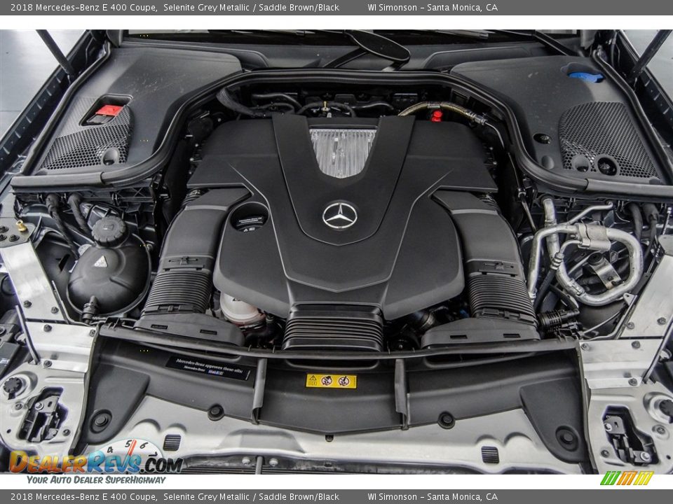 2018 Mercedes-Benz E 400 Coupe Selenite Grey Metallic / Saddle Brown/Black Photo #8