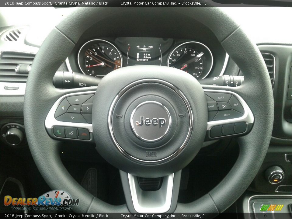 2018 Jeep Compass Sport Granite Crystal Metallic / Black Photo #14
