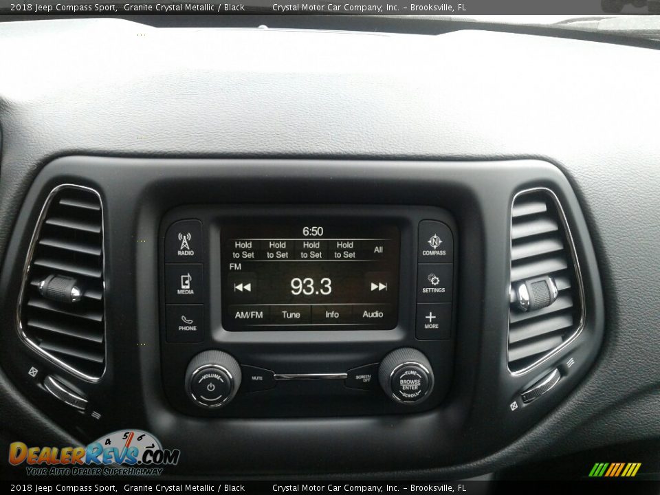 2018 Jeep Compass Sport Granite Crystal Metallic / Black Photo #15