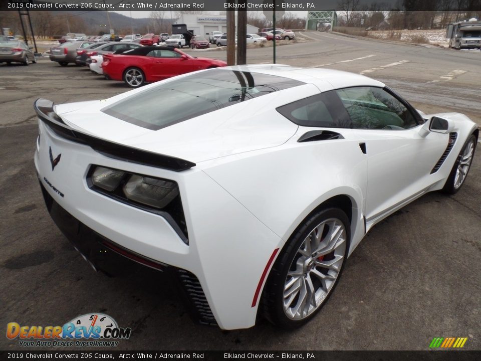 2019 Chevrolet Corvette Z06 Coupe Arctic White / Adrenaline Red Photo #10