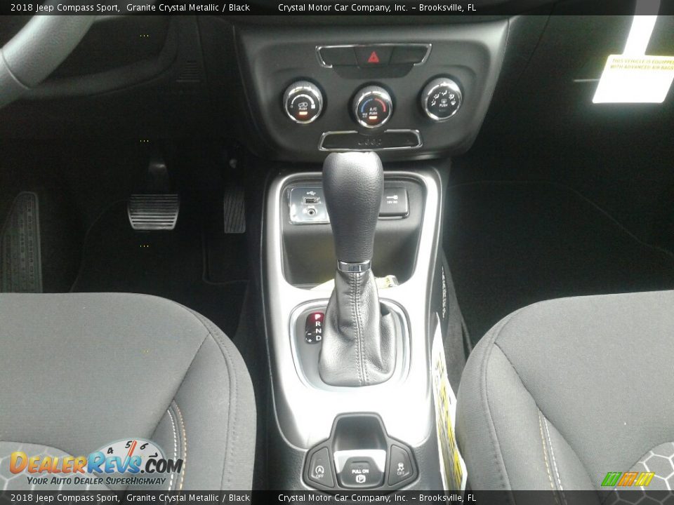 2018 Jeep Compass Sport Granite Crystal Metallic / Black Photo #16