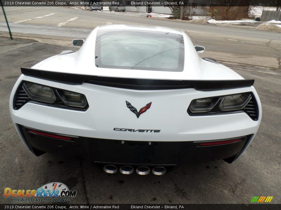 2019 Chevrolet Corvette Z06 Coupe Arctic White / Adrenaline Red Photo #11