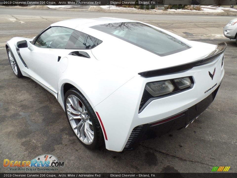 2019 Chevrolet Corvette Z06 Coupe Arctic White / Adrenaline Red Photo #12