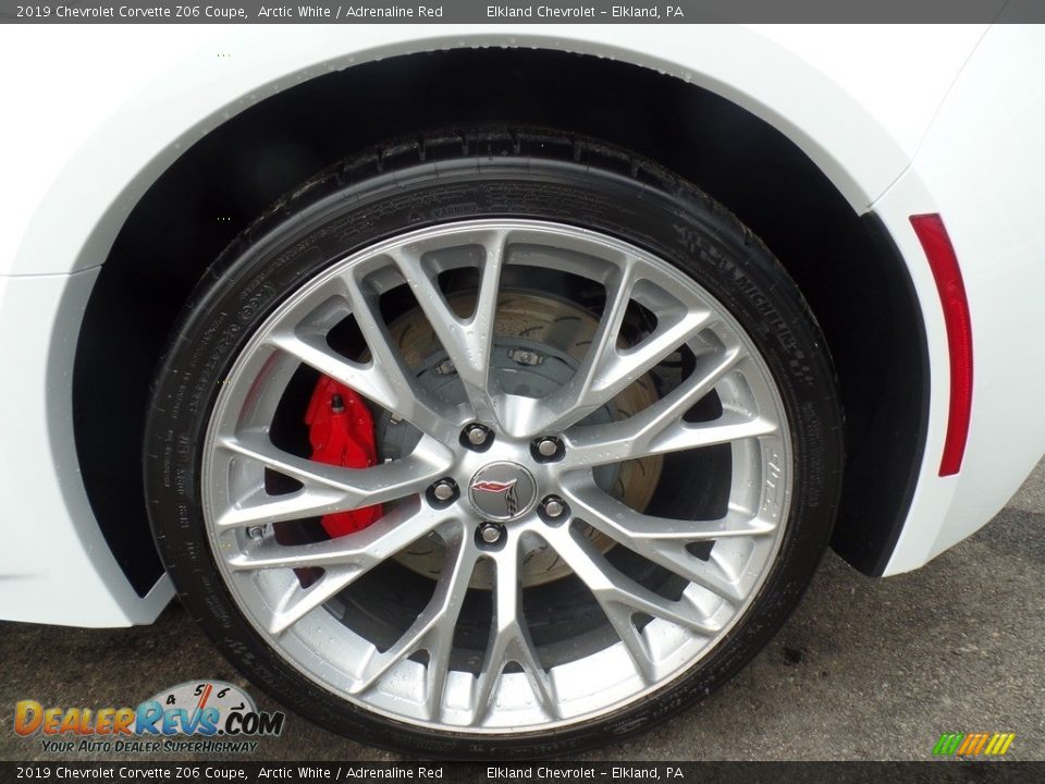 2019 Chevrolet Corvette Z06 Coupe Arctic White / Adrenaline Red Photo #13
