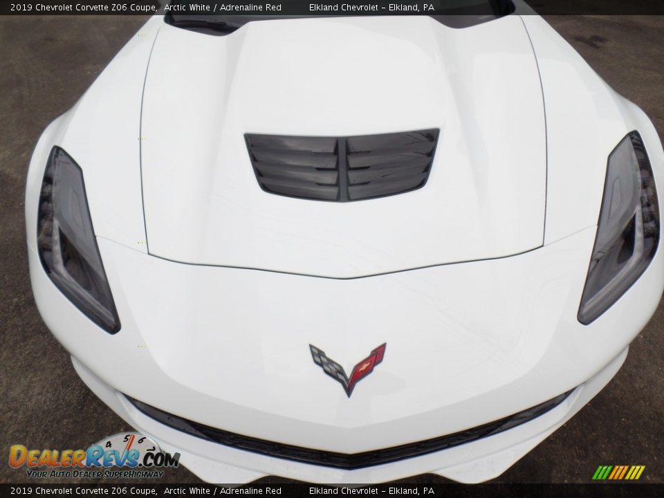 2019 Chevrolet Corvette Z06 Coupe Arctic White / Adrenaline Red Photo #15