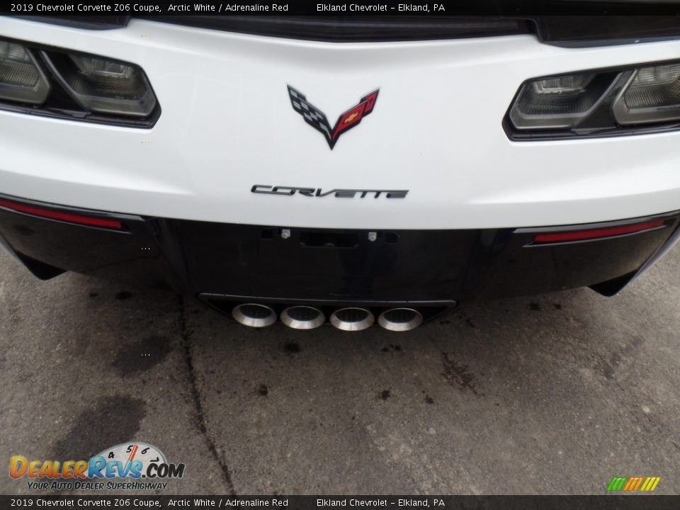 2019 Chevrolet Corvette Z06 Coupe Arctic White / Adrenaline Red Photo #16