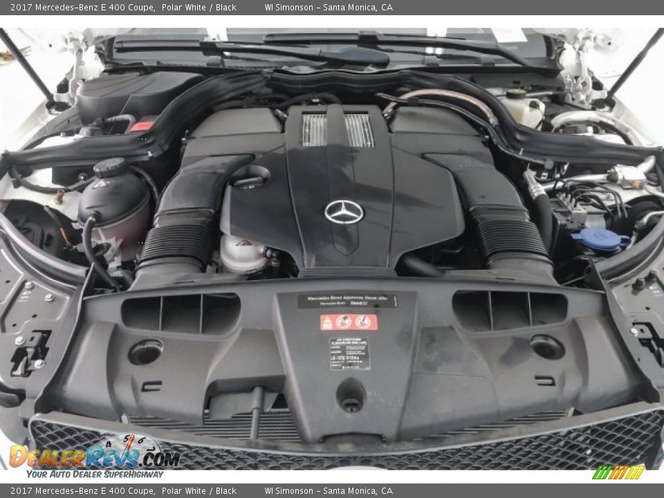2017 Mercedes-Benz E 400 Coupe Polar White / Black Photo #8