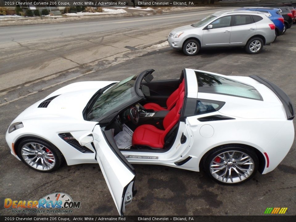 2019 Chevrolet Corvette Z06 Coupe Arctic White / Adrenaline Red Photo #17