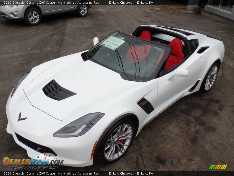 2019 Chevrolet Corvette Z06 Coupe Arctic White / Adrenaline Red Photo #18