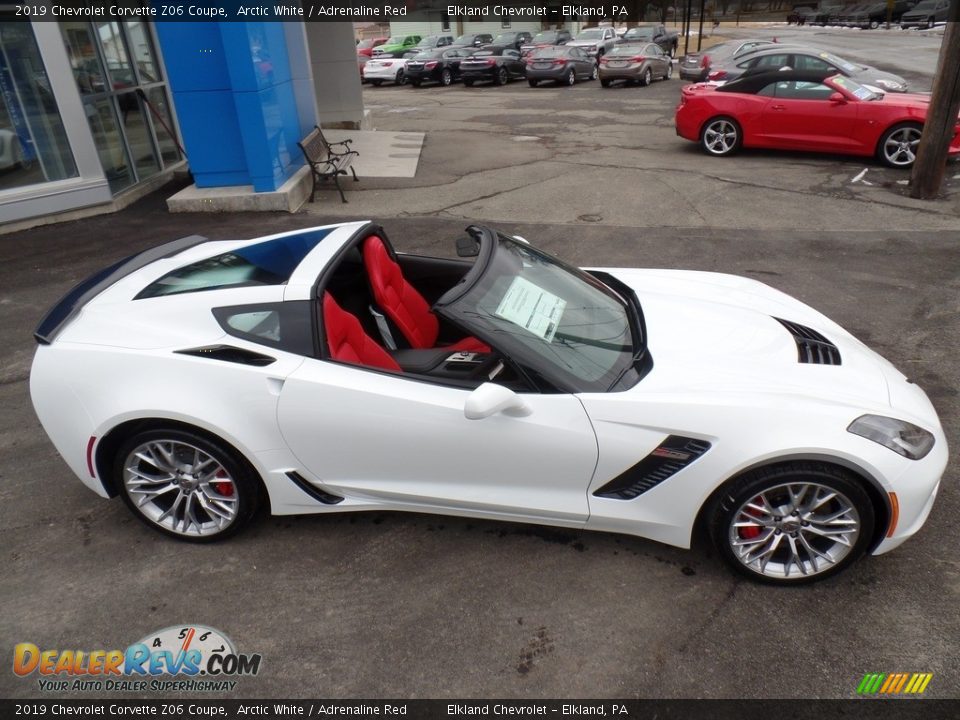 2019 Chevrolet Corvette Z06 Coupe Arctic White / Adrenaline Red Photo #19
