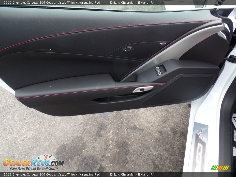 2019 Chevrolet Corvette Z06 Coupe Arctic White / Adrenaline Red Photo #21
