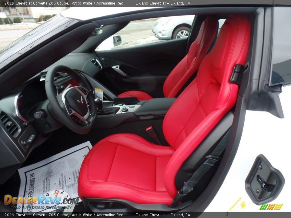 2019 Chevrolet Corvette Z06 Coupe Arctic White / Adrenaline Red Photo #23