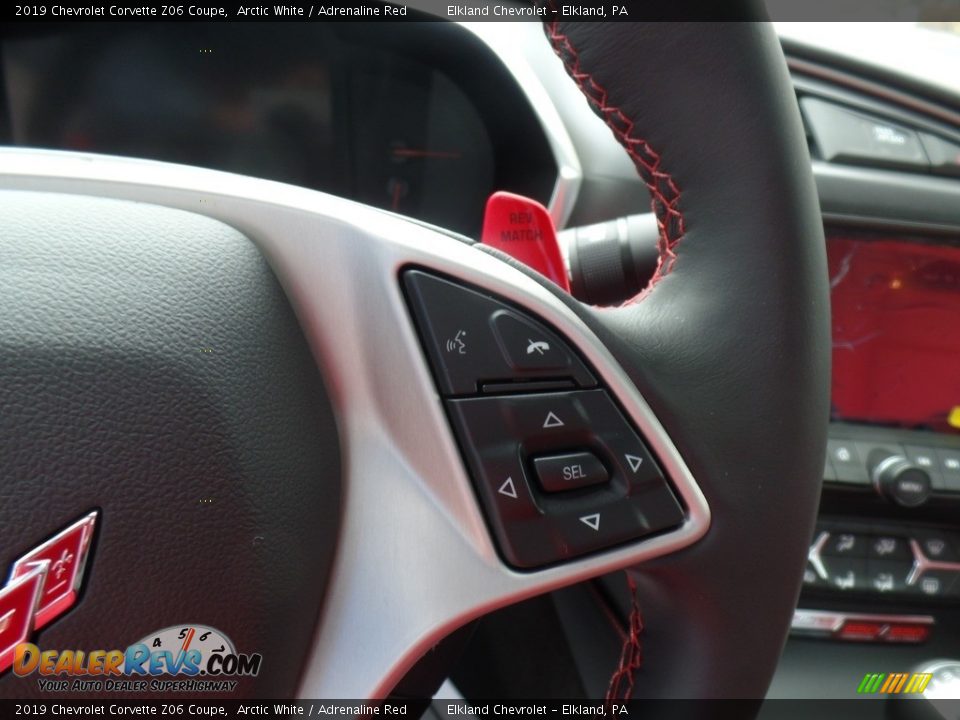 2019 Chevrolet Corvette Z06 Coupe Arctic White / Adrenaline Red Photo #27