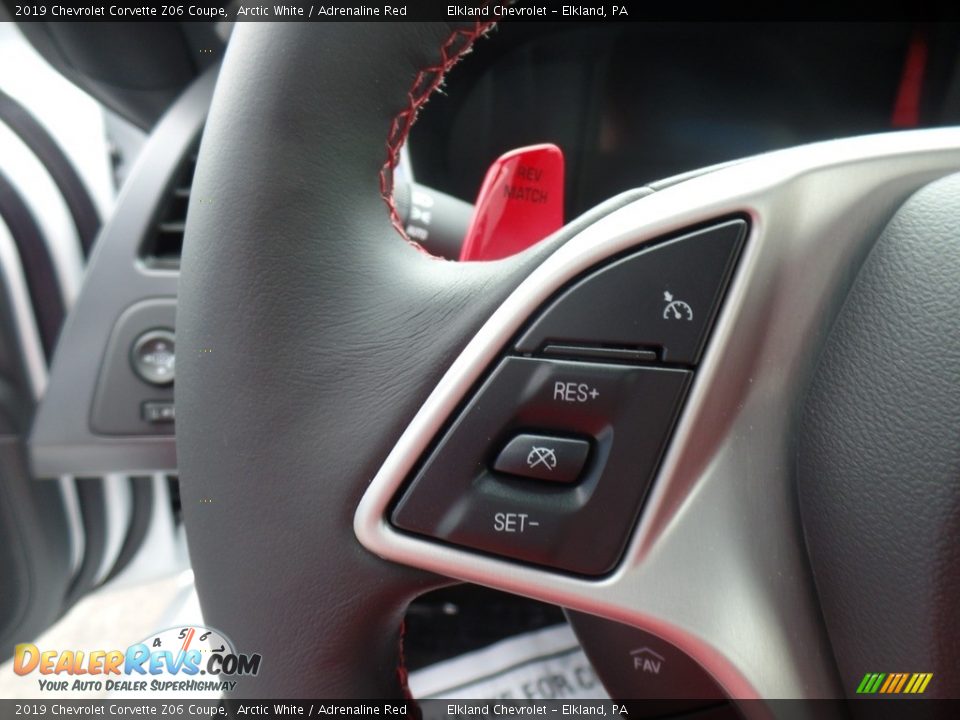 2019 Chevrolet Corvette Z06 Coupe Arctic White / Adrenaline Red Photo #28