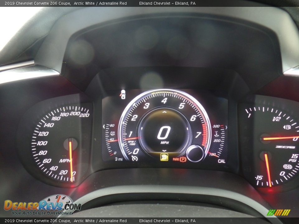 2019 Chevrolet Corvette Z06 Coupe Arctic White / Adrenaline Red Photo #31