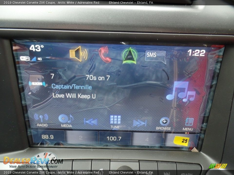 2019 Chevrolet Corvette Z06 Coupe Arctic White / Adrenaline Red Photo #35