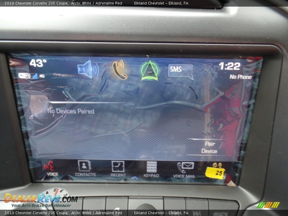 2019 Chevrolet Corvette Z06 Coupe Arctic White / Adrenaline Red Photo #36