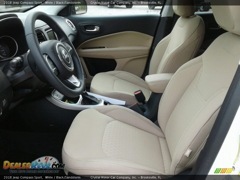 2018 Jeep Compass Sport White / Black/Sandstorm Photo #9