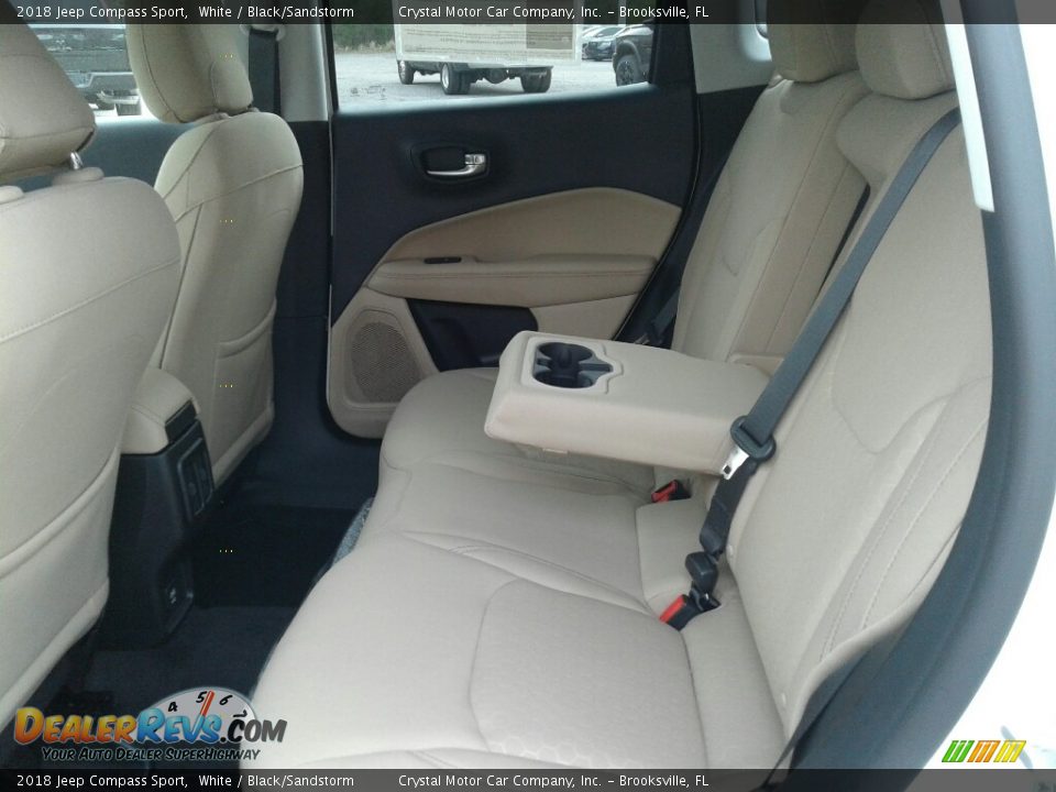 2018 Jeep Compass Sport White / Black/Sandstorm Photo #10