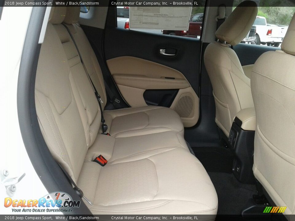 2018 Jeep Compass Sport White / Black/Sandstorm Photo #11