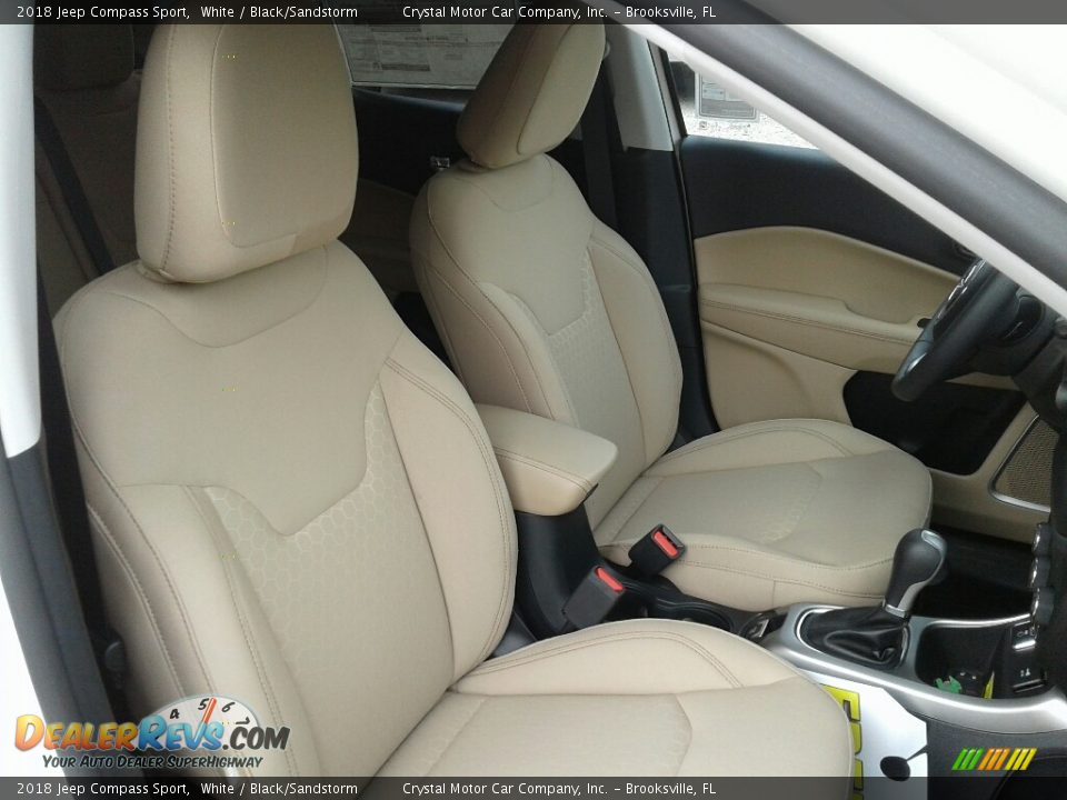 2018 Jeep Compass Sport White / Black/Sandstorm Photo #12