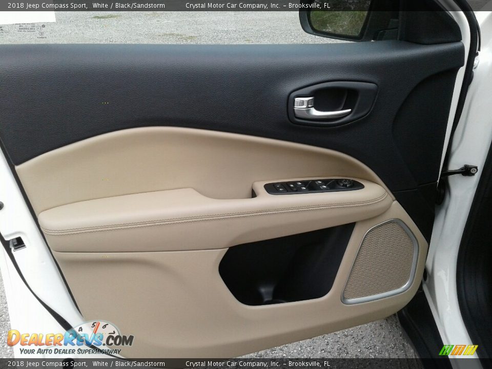 2018 Jeep Compass Sport White / Black/Sandstorm Photo #17