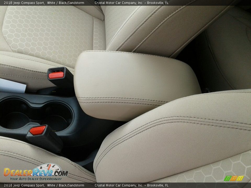 2018 Jeep Compass Sport White / Black/Sandstorm Photo #18
