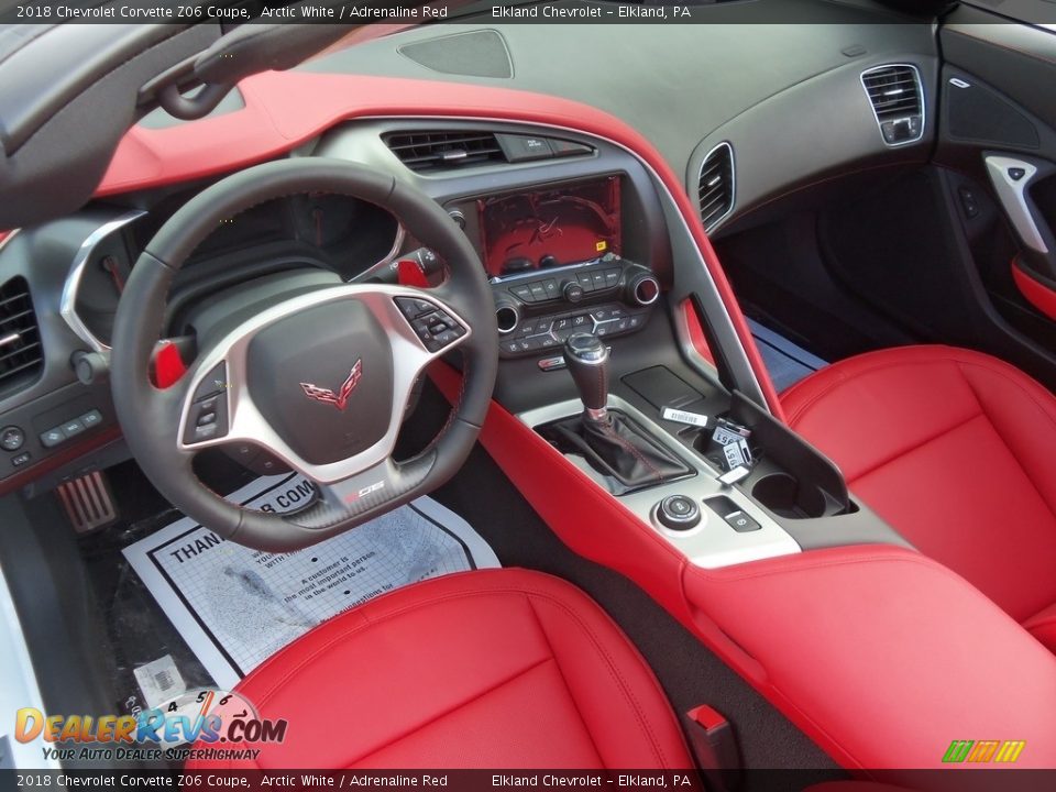 Adrenaline Red Interior - 2018 Chevrolet Corvette Z06 Coupe Photo #18