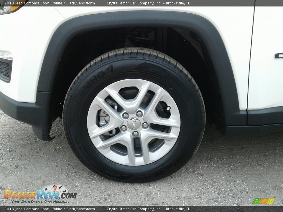 2018 Jeep Compass Sport White / Black/Sandstorm Photo #20