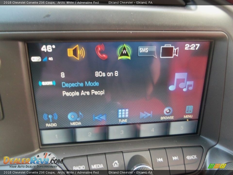 2018 Chevrolet Corvette Z06 Coupe Arctic White / Adrenaline Red Photo #19