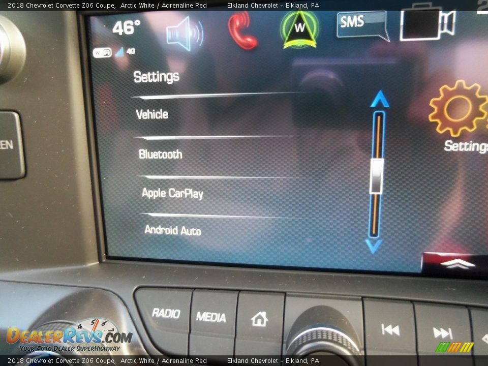 2018 Chevrolet Corvette Z06 Coupe Arctic White / Adrenaline Red Photo #25