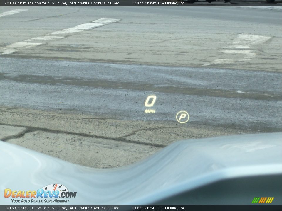 2018 Chevrolet Corvette Z06 Coupe Arctic White / Adrenaline Red Photo #29