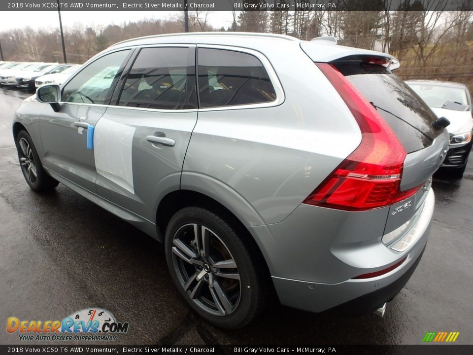2018 Volvo XC60 T6 AWD Momentum Electric Silver Metallic / Charcoal Photo #4