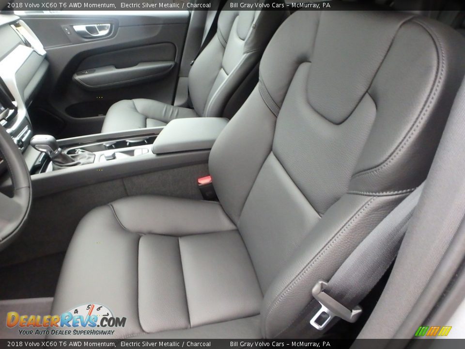 2018 Volvo XC60 T6 AWD Momentum Electric Silver Metallic / Charcoal Photo #7