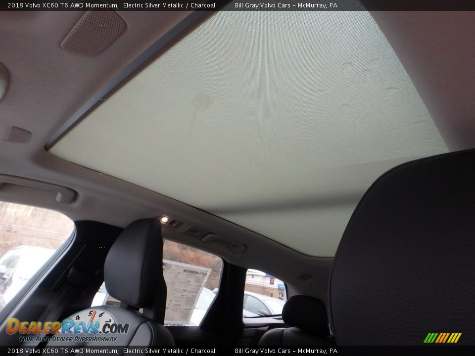 2018 Volvo XC60 T6 AWD Momentum Electric Silver Metallic / Charcoal Photo #12