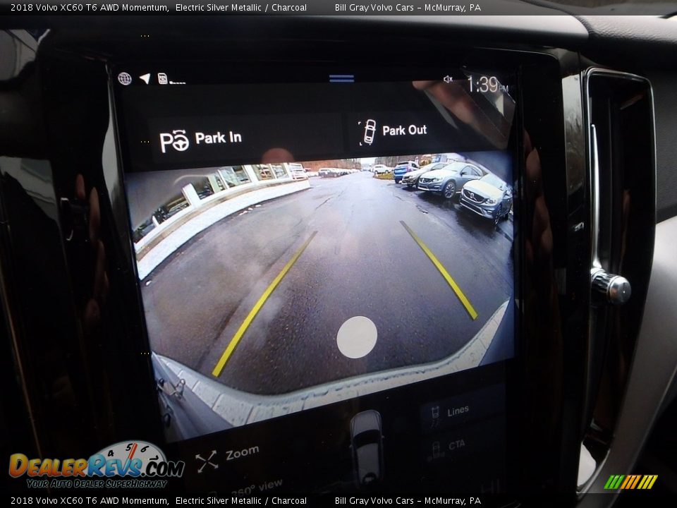 2018 Volvo XC60 T6 AWD Momentum Electric Silver Metallic / Charcoal Photo #15