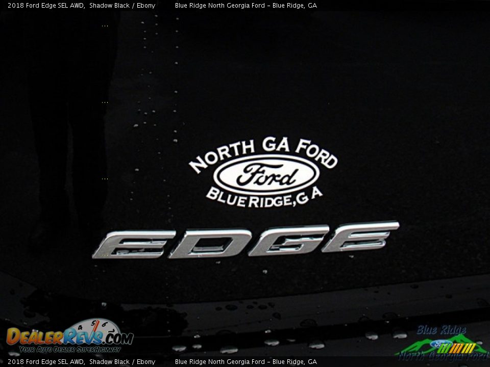 2018 Ford Edge SEL AWD Shadow Black / Ebony Photo #33