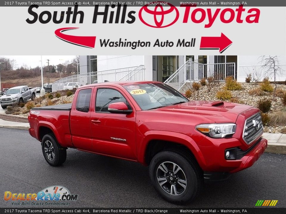 2017 Toyota Tacoma TRD Sport Access Cab 4x4 Barcelona Red Metallic / TRD Black/Orange Photo #1
