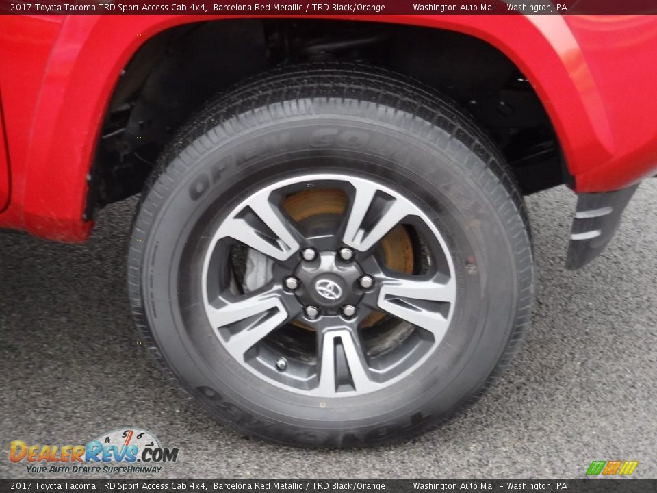 2017 Toyota Tacoma TRD Sport Access Cab 4x4 Barcelona Red Metallic / TRD Black/Orange Photo #3