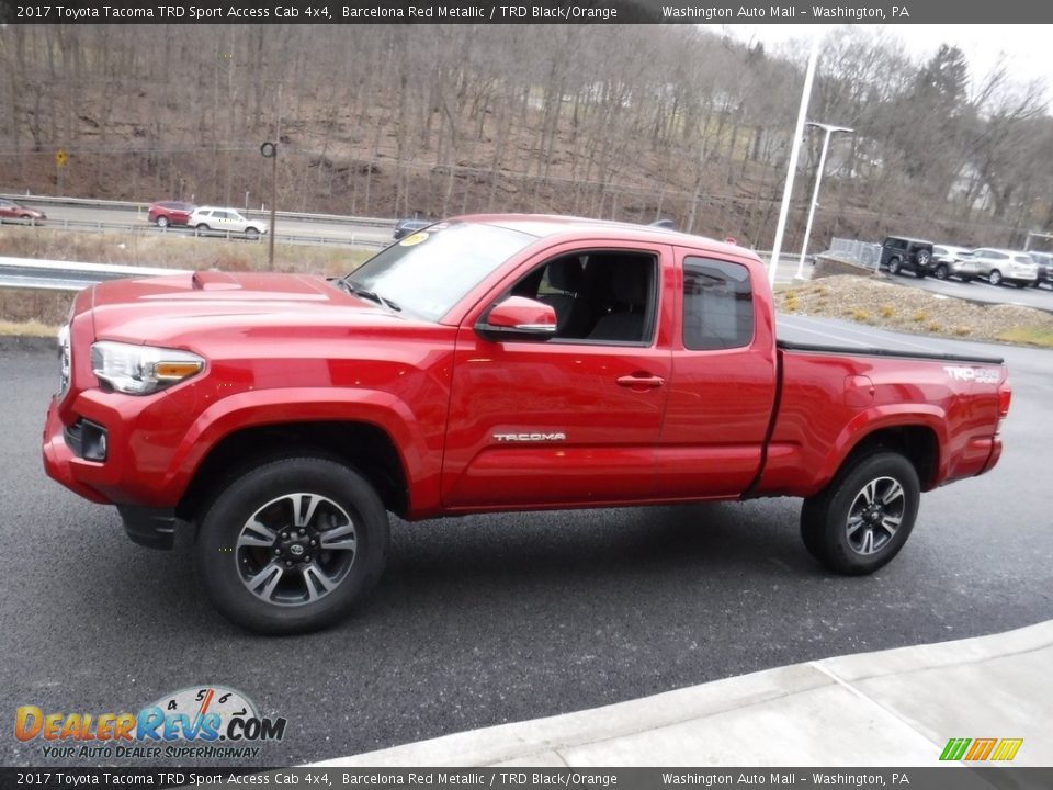 2017 Toyota Tacoma TRD Sport Access Cab 4x4 Barcelona Red Metallic / TRD Black/Orange Photo #7