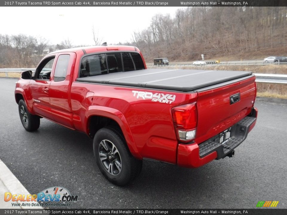2017 Toyota Tacoma TRD Sport Access Cab 4x4 Barcelona Red Metallic / TRD Black/Orange Photo #8