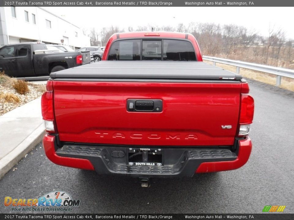 2017 Toyota Tacoma TRD Sport Access Cab 4x4 Barcelona Red Metallic / TRD Black/Orange Photo #9
