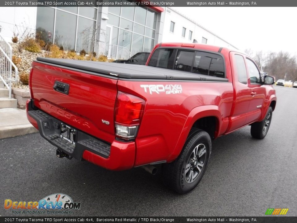 2017 Toyota Tacoma TRD Sport Access Cab 4x4 Barcelona Red Metallic / TRD Black/Orange Photo #10