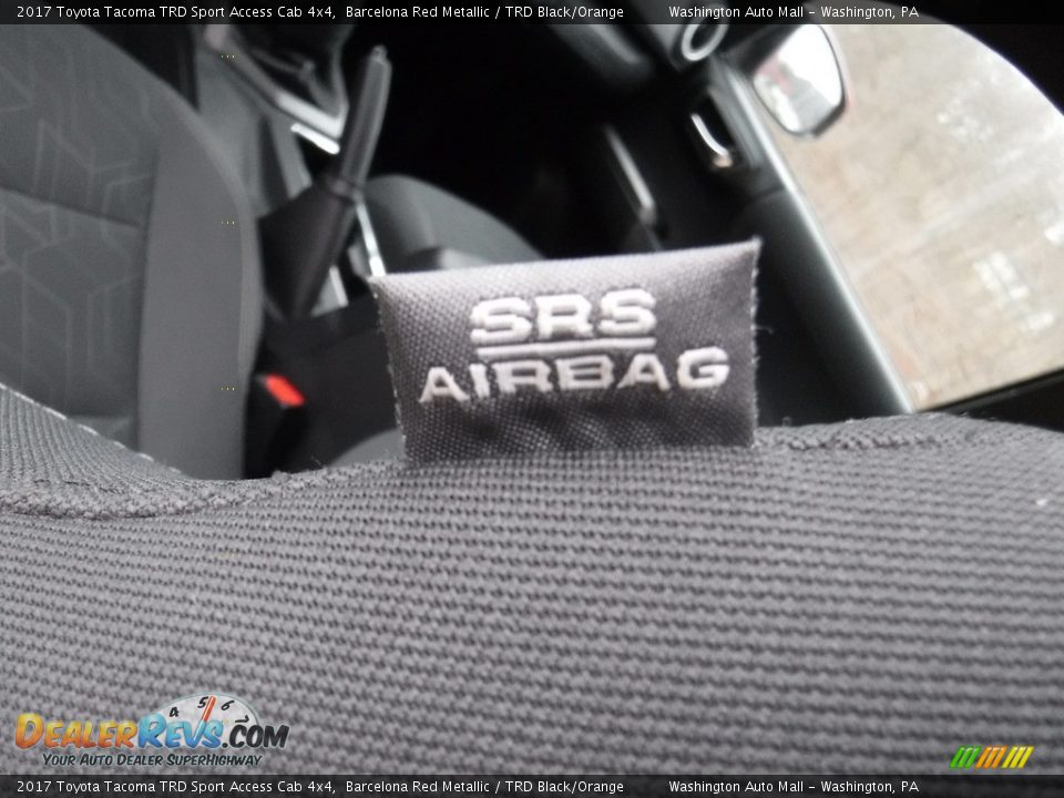 2017 Toyota Tacoma TRD Sport Access Cab 4x4 Barcelona Red Metallic / TRD Black/Orange Photo #17
