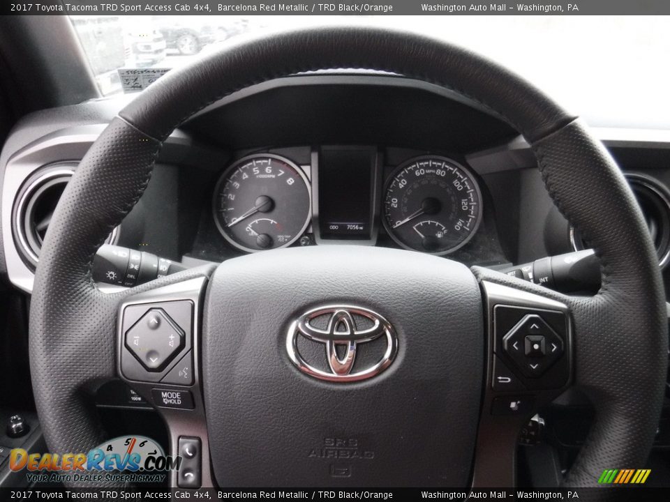 2017 Toyota Tacoma TRD Sport Access Cab 4x4 Barcelona Red Metallic / TRD Black/Orange Photo #26