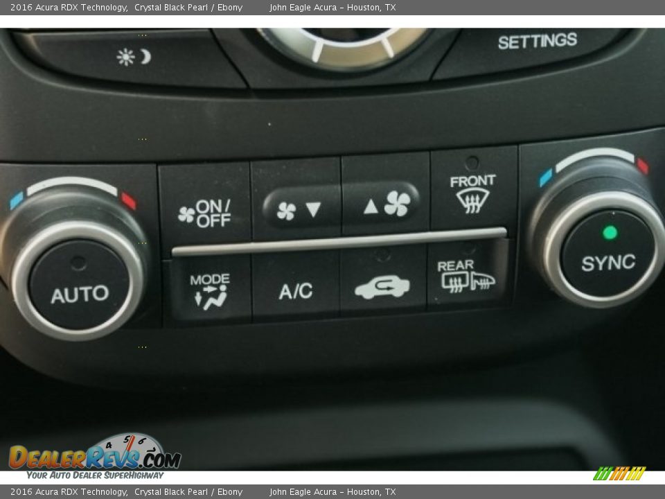 2016 Acura RDX Technology Crystal Black Pearl / Ebony Photo #36