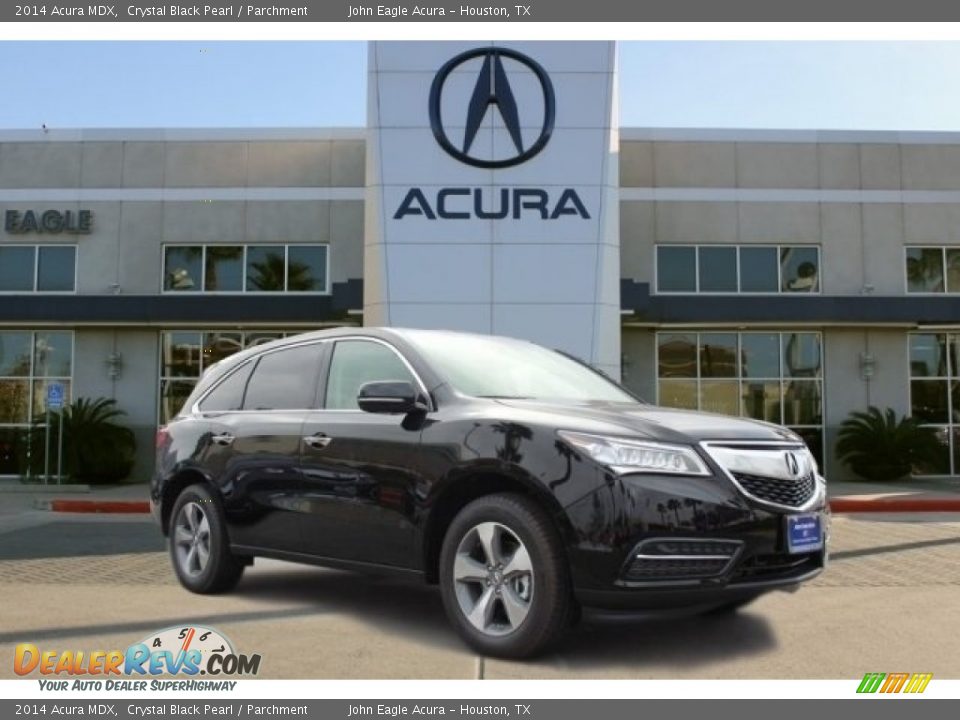 2014 Acura MDX Crystal Black Pearl / Parchment Photo #2